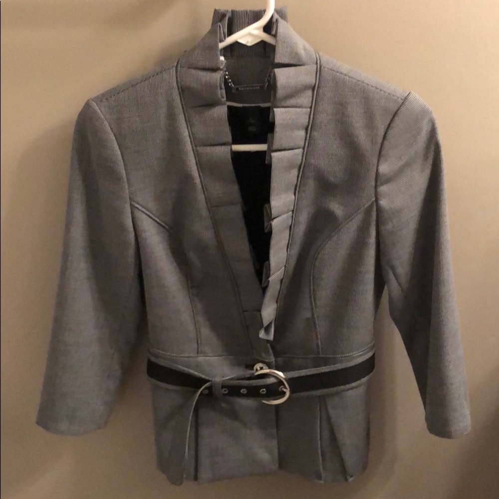 Classy WHBM checkered suit jacket!